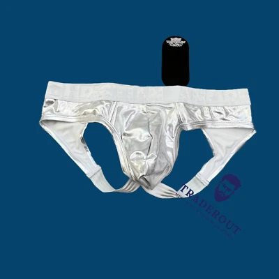 Andrew Christian Hombres Plata Metálico Jock Correa Jockstraps Ropa Interior Talla M L Foto 1 de 4
