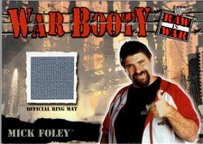 2001 Fleer WWF Raw Is War Booty #NNO Mick Foley Ring Mat - NM-MT
