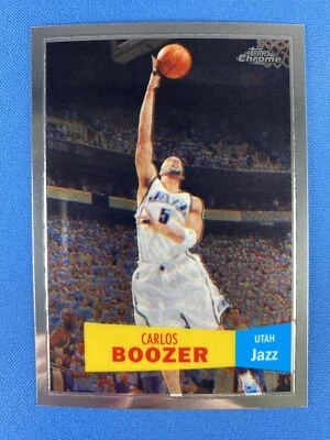 Carlos Boozer 2007-08 Topps Chrome #64 1957-58 Variations Utah Jazz - Image 1 of 2