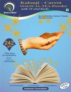 Brown & White Kalonji-Carrot Magical Tea-Pulver for Skin Glow, Weight Loss 242gm - Bild 1 von 4