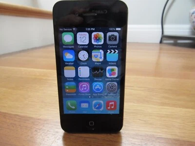 WORKING APPLE iPHONE 4 -16GB -BLACK- AT&T-A1332 GSM **HAS ISSUES-READ DETAILS** - Image 1 of 4