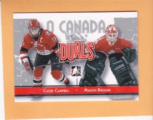 MANON RHEAUME CASSIE CAMPBELL 2007-08 ITG O CANADA DUALS #90 CANADA - Picture 1 of 2