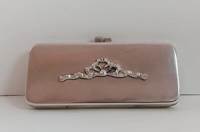 PORTAPILLOLE IN ARGENTO 800 CON DECORAZIONE APPLICATA - Immagine 1 di 4