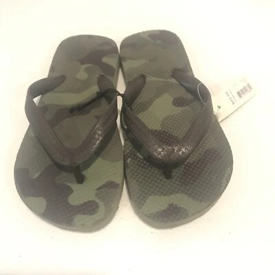 Шлепанцы камуфляжные для мальчика ясельного возраста размер маленький 11/12 7,5 дюймов пляжная одежда камуфляж - Изображение 1 из 4