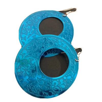 Orecchini A Cerchio Azzurri - Immagine 1 di 2