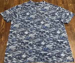 Polo Ralph Lauren Featherweight Mesh Henley Shirt 3XLT Tall Hawaiin Blue - Picture 1 of 14