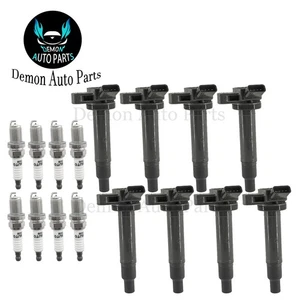 8pcs Ignition Coil and Spark Plug For 2003-2009 Lexus GX470 4.7L V8 - Picture 1 of 8