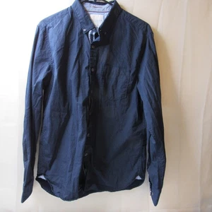 Cactus Man Shirt Men Size Large Slim Fit Blue Dots Button Ricky Singh Casual - Picture 1 of 9