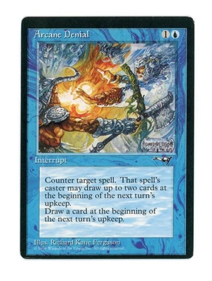 Arcane Denial (Axe) - Alliances 1996 Magic the Gathering MTG - LP - Image 1 of 2