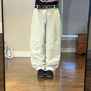 vintage 2000s baggy wide leg cream dockers workwear pants  - Picture 1 of 8