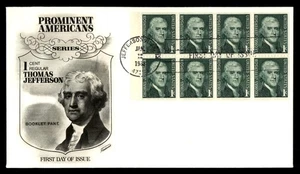 Mayfairstamps US FDC 1960s Thomas Jefferson 1c Booklet First Day Cover aau_03223 - Picture 1 of 2