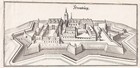 Homburg Saarpfalz-Kreis Schloß Saarland Kupferstich Merian 1650.