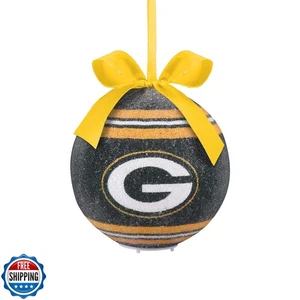 FOCO Green Bay Packers NFL LED Shatterproof Ball Ornament - Picture 1 of 4