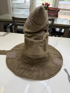 Harry Potter  Talking Moving Sorting Hat Brown Wizarding World Cosplay Working - Picture 1 of 5