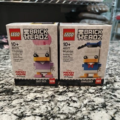 LEGO Brick Headz Daisy Duck (40476) Donald Duck (40377) ~ Brand New - Image 1 of 2