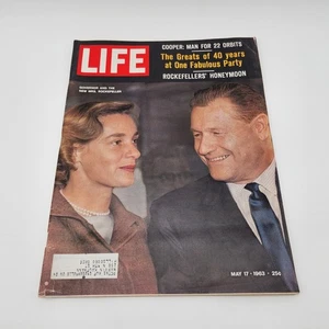 LIFE Magazine May 17 1963 Rockefeller Honeymoon Cooper 22 Orbits - Picture 1 of 12