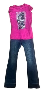 Girl's Old Navy & Converse Outfit Size 12- Top Jeans t-shirt Slim fit  - Picture 1 of 13