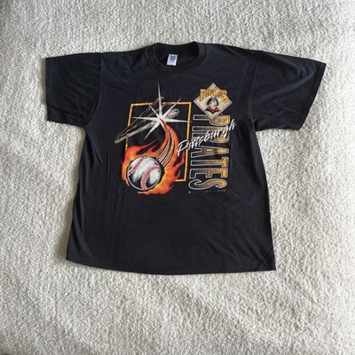 1992 Pittsburgh Pirates Single Stitch Logo 7 Size XL T-shirt - Image 1 of 4