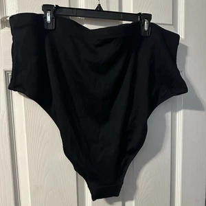 Women’s 4x High Waist Bikini Bottoms Ribbed Texture In Black From Old Navy - Picture 1 of 3