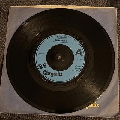 GENERATION X - King Rocker - 7” Vinyl Single - 1979 CHS 2261 - PUNK - Image 1 of 4