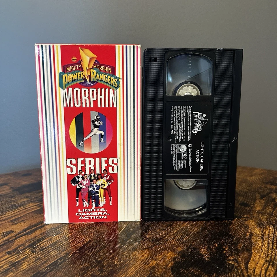 Mighty Morphin Power Rangers Series Lights Camera Action VHS - Image 1 of 1