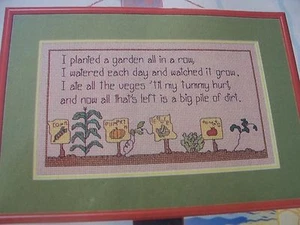 How Does Your Garden Grow Spring OOP Magazine Cross Stitch PATTERN (B) - Picture 1 of 1