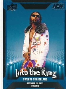 SR-8 SWERVE STRICKLAND 2023 Upper Deck AEW STEPPING INTO THE RING - Picture 1 of 2