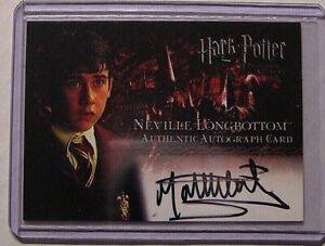 Harry Potter-Matthew Lewis-Neville Longbottom-Signed-Signature-Autograph Card