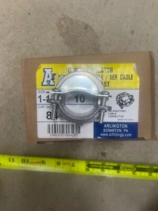 Arlington 844 S Round Cable Connector Die Cast Zinc 1-1/4" box of ten - Picture 1 of 2