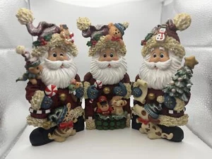 Sterling Inc. Festive Santa Claus Figurines Charming Holiday Decorations - Picture 1 of 6