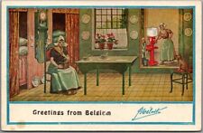 1910s Advertising Postcard "Greetings from Belgium" MELOTTE CREAM SEPARATORS