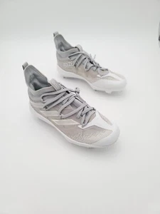 Botines de metal de béisbol Adidas Adizero Afterburner New Wave gris blanco talla 7 - Imagen 1 de 6