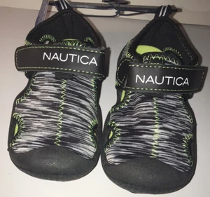 Zapatos de golf Nautica KA0894 negros con correa de agua para niños talla 7 - Imagen 1 de 10