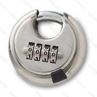 Stainless steel padlock round combination lock locker lock curtain four digits