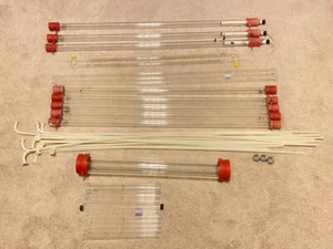 Amersham Biosciences Pharmacia XK 50 & XK 16 Columns, Glassware, Tubes, LOT OF 9 - Picture 1 of 9