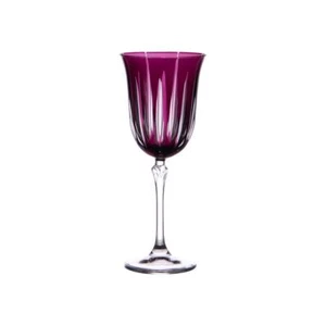 Coffret de 6 verres à pied Divina violet 28 cl cristallin 8.5 cm table passion 8 - Imagen 1 de 3