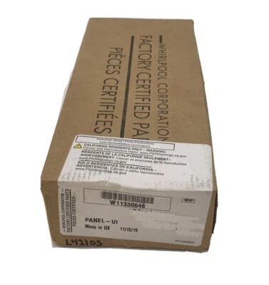 W11330648  WHIRLPOOL Refrigerator User Interface Control Panel FACTORY SEALED ah - Image 1 of 2