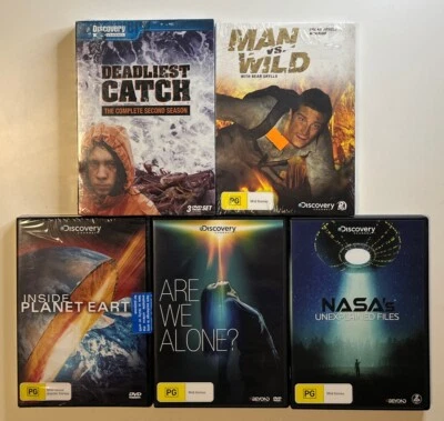 Discovery Channel 6x DVD Bundle Documentary Deadliest Catch S2 Man Vs Wild - Image 1 of 4