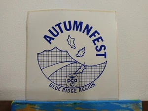 PORSCHE CLUB OF AMERICA PCA AUTUMNFEST Decal/Sticker Blue Ridge Region Hot Rods - Picture 1 of 16