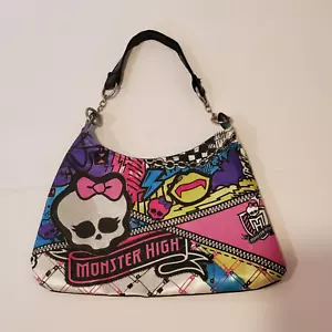 Monster High Handtasche Schultertasche Mehrfarbig Metallic Glitzer Handtasche EUC - Bild 1 von 6