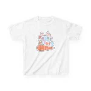 Easter Kids Tee, Bunny Shirt for Children, Spring Holiday Gift, Pastel Colors - Picture 1 of 24