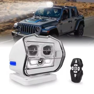 360° Wireless Spotlight LED Searchlight Remote Control Marine Boat Car Truck - Picture 1 of 12