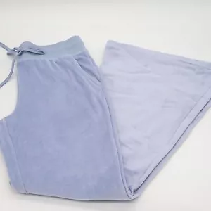 Aerie Hose Damen mittel ECHT besessen Velour hoch tailliert Flare Monaco blau M - Bild 1 von 8
