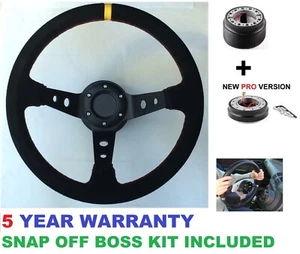 SNAP OFF LENKRAD UND BOSS KIT NABE PASSEND FÜR CLASSIC MINI AUSTIN ROVER 350MM - Bild 1 von 5