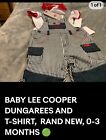 Brand New Lee Cooper baby dungarees 0-3 months and T-shirt. With Tags 