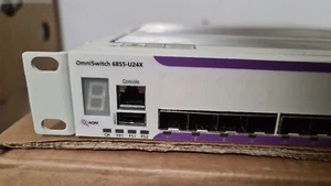 Alcatel-Lucent OmniSwitch 6855-U24X 24-Ports SFP+ Gigabit Ethernet Layer 3 Switc - Photo 1/6