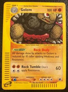 Pokémon TCG - Golem 14/165 - Expedition Base Set (2002) Holo Rare LP - Picture 1 of 11