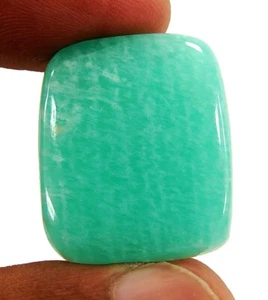 Piedra de envoltura de alambre de cabujón de piedras preciosas sueltas amazonita verde natural de 32,35 quilates - 1803 - Imagen 1 de 2