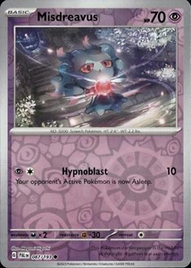 Pokemon Misdreavus 087/193 Holograma Inverso Paldea Evolved Casi Nuevo - Imagen 1 de 1