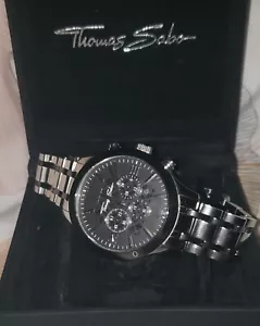 Thomas Sabo Men's Rebel Urban Black Dial Stainless Steel Strap RRP£398 - Imagen 1 de 13